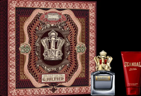 Jean Paul Gaultier Scandal pour Homme Set = EdT Nat. Spray 50 ml + Gel Douche Corps et Cheveux 75 ml