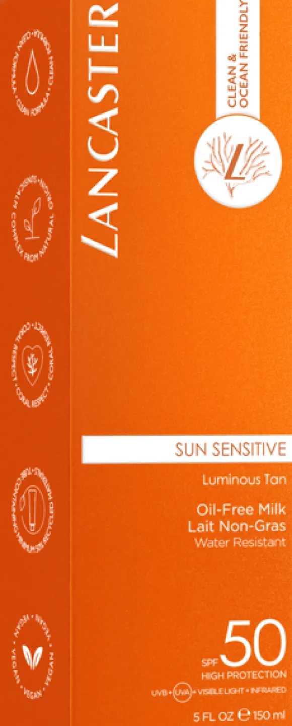 Lancaster Sun Sensitive Luminous Tan Oil-Free Milk SPF 50