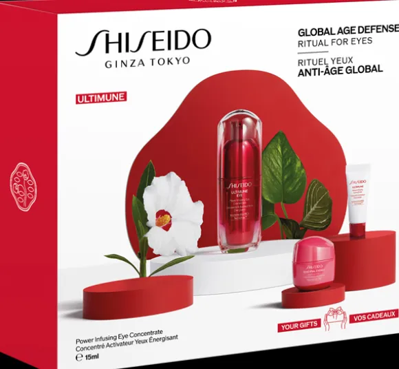 Shiseido Ultimune Eyecare Set = Power Inf. Eye Concentrate 15 ml + Power Inf. Concentrate 5 ml + Ess.Energy Hydrating Cream 15 ml